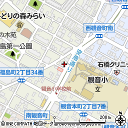 デイサービスきたえるーむ広島観音周辺の地図