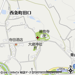 広島県東広島市西条町田口576周辺の地図