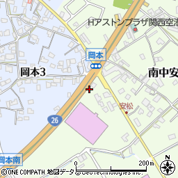 大阪府泉佐野市南中安松768周辺の地図
