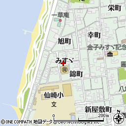 山口県長門市仙崎錦町1263周辺の地図