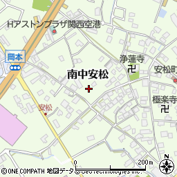 大阪府泉佐野市南中安松718周辺の地図