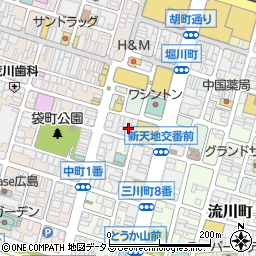 個室居酒屋 ひなた HINATA 広島袋町店周辺の地図