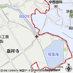 大阪府泉南郡田尻町嘉祥寺190周辺の地図