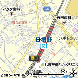 阪南青果株式会社　駅前倉庫周辺の地図