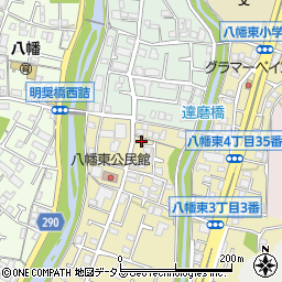 広島市立　八幡児童館周辺の地図