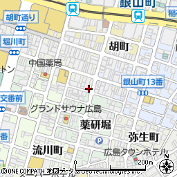 広島県広島市中区堀川町2-4周辺の地図