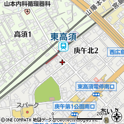 タイムズ東高須駅前駐車場周辺の地図