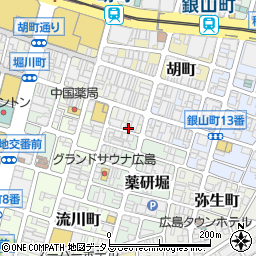 広島県広島市中区堀川町2-6周辺の地図