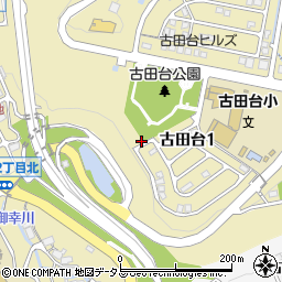 〒733-0877 広島県広島市西区古田台の地図
