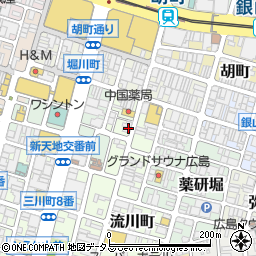五臓六腑 広島流川 本店周辺の地図
