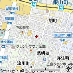 広島県広島市中区堀川町2-7周辺の地図