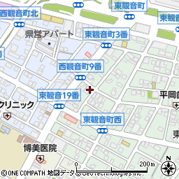 広島県広島市西区東観音町19-1周辺の地図