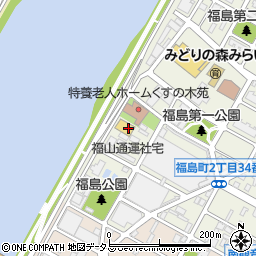 広島県広島市西区福島町2丁目33周辺の地図
