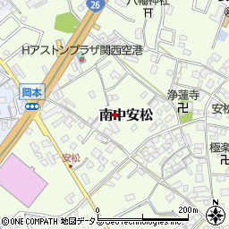 大阪府泉佐野市南中安松720周辺の地図