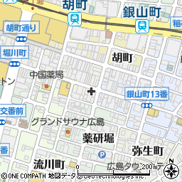 広島県広島市中区堀川町2-19周辺の地図
