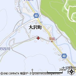 大阪府岸和田市大沢町389周辺の地図