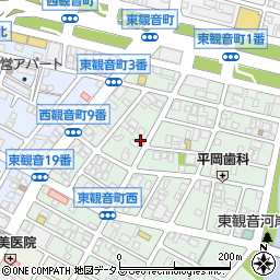広島県広島市西区東観音町5-10周辺の地図