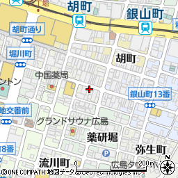 広島県広島市中区堀川町2-17周辺の地図