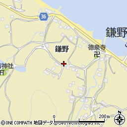 香川県高松市庵治町鎌野周辺の地図