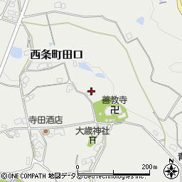 広島県東広島市西条町田口584周辺の地図