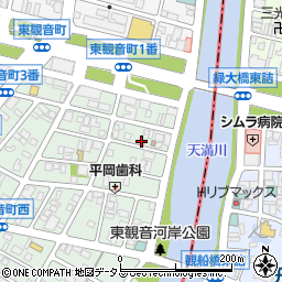 シャンポール東観音周辺の地図