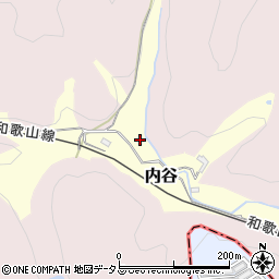 奈良県御所市内谷周辺の地図