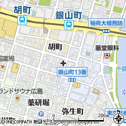 リパーク広島銀山町第１５駐車場周辺の地図