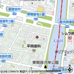 広島県広島市西区東観音町7-11周辺の地図