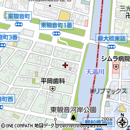 広島県広島市西区東観音町7周辺の地図