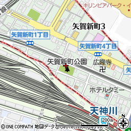 矢賀新町公園トイレ周辺の地図