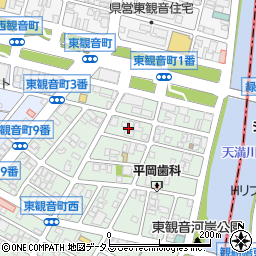 広島県広島市西区東観音町6周辺の地図