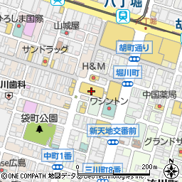 パルコ広島店　本館１Ｆレディスファッション＆グッズアウトポケット周辺の地図