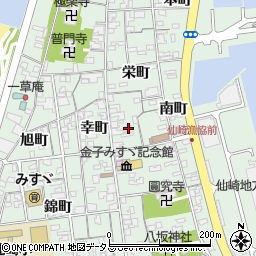 山口県長門市仙崎幸町1421-3周辺の地図