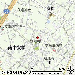 大阪府泉佐野市南中安松989周辺の地図