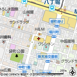 株式会社デフストア広島パルコ店周辺の地図