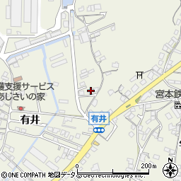 広島県尾道市向島町有井9592-6周辺の地図