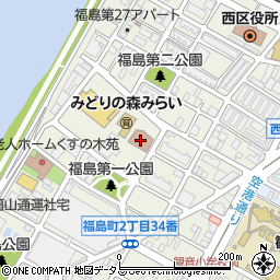 広島市役所　広島市西区社会福祉協議会・西区ボランティアセンター周辺の地図