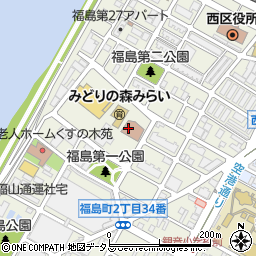 広島市役所西区厚生部・西区地域福祉センター　厚生部・西福祉事務所・西保健センター健康長寿課高齢福祉係周辺の地図