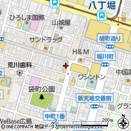 靴下屋広島本通り店周辺の地図