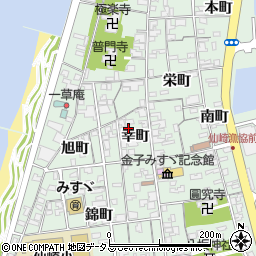 山口県長門市仙崎幸町1439-1周辺の地図