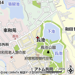 大阪府泉南郡熊取町長池1-5周辺の地図