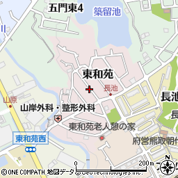 大阪府泉南郡熊取町東和苑周辺の地図
