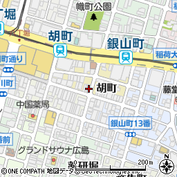広島県広島市中区胡町3-4周辺の地図