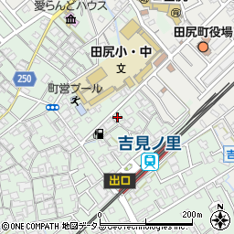 池田泉州銀行田尻支店周辺の地図