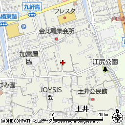 広島県尾道市向島町富浜5824-1周辺の地図