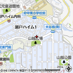 広島県安芸郡府中町瀬戸ハイム1丁目9周辺の地図