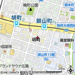 世界の山ちゃん 広島胡店周辺の地図
