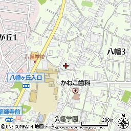 広島県広島市佐伯区八幡周辺の地図
