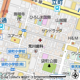 広島県広島市中区本通周辺の地図
