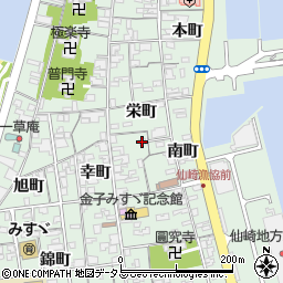 仙崎老人憩の家周辺の地図